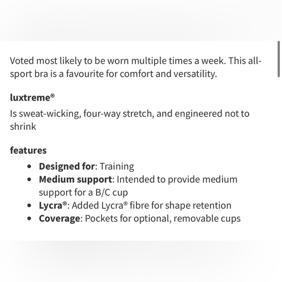 Lululemon Energy Bra *Long Line Smoky Blush - Picture 5 of 5